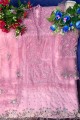 Pink Pakistani suits with Stone with moti Net