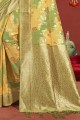Yellow Weaving Saree in Cotton