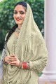 Pista Embroidered Cotton Pakistani Suit