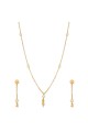 Pearls White & Golden Necklace Set