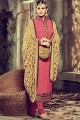 Divine Pink Georgette Churidar Suit