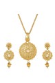 Beads & Kundan Golden Pendant Set