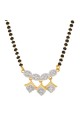 American Diamond & Beads White & Golden Mangalsutra