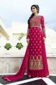 Charming Pink Royal Georgette Salwar Kameez