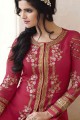 Appealing Pink Royal Georgette Salwar Kameez