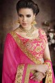 Trendy Pink Chiffon Saree