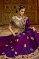 Enticing Purple Silk Saree