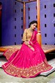 Modish Fuschia Pink color Art Silk Saree