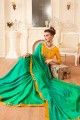 Sea Green Soft Silk saree