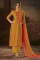 Charming Musturd Yellow Cotton Palazzo Suit