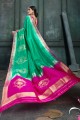 Modish Sea green Art silk saree