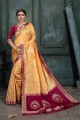 Alluring Gold Art silk saree
