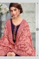 Purple Georgette and silk Palazzo Suits