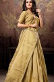 Gold Cotton and silk saree