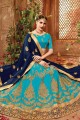 Exquisite Blue Art silk Lehenga Choli