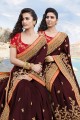 Splendid Maroon Silk saree