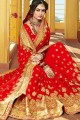 Glorious Indian Red Georgette saree