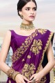 Trendy Purple Silk saree