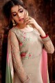 Sand grey Georgette Palazzo Suits