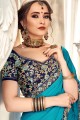 Beautiful Blue Chiffon saree