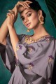 Mauve  Art silk Gown