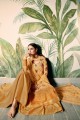 Yellow Georgette Sharara Suits