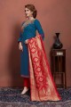 Indian Ethnic Blue Cotton Churidar Suits
