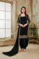 Black Art silk Punjabi Suits