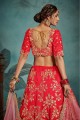Stunning Red Art silk Lehenga Choli