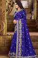 Charming Navy blue Art silk saree