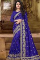 Charming Navy blue Art silk saree