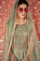 Pastel green Net Anarkali Suits