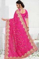 Modish Rani pink Georgette saree