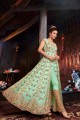 Light green Net Anarkali Suits