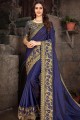 Enticing Royal blue Art silk saree