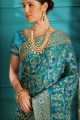 Opulent Blue Silk saree