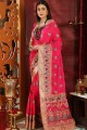Ravishing Dark pink Silk saree