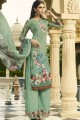 Light green Crepe Palazzo Suits