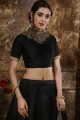 Charming Black Art silk Lehenga Choli