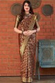 Exquisite Maroon Art silk saree