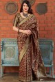 Exquisite Maroon Art silk saree