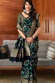 Alluring Black Art silk saree