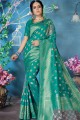 Attractive Sea green Art silk saree
