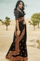 Pretty Black Silk saree