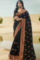 Pretty Black Silk saree