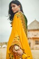 New Yellow Silk saree