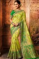 Gracefull Light green Art silk saree
