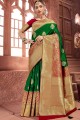 Trendy Green Art silk saree