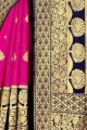 Sassy Rani pink Art silk saree