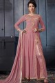 Pink Georgette Anarkali Suits